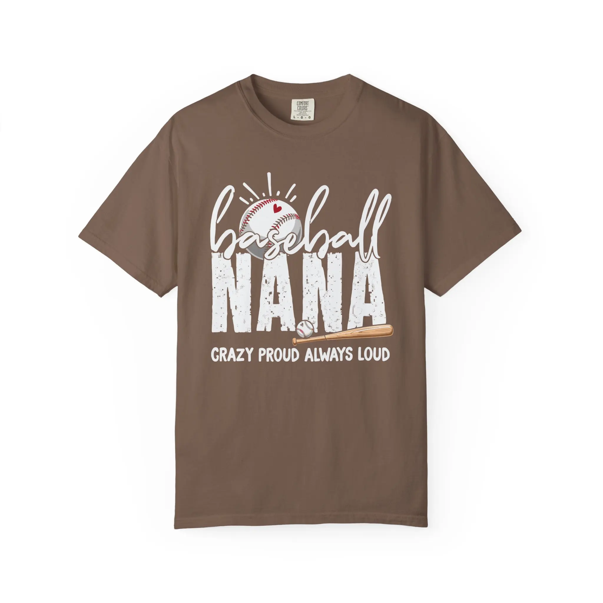 Baseball Nan Loud and Proud DTG graphic tee trendy shirt