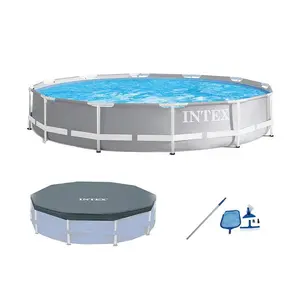Intex 12 ft. x 30 in. Prism Frame Pool Set with Filter Pump Intex 12 ft. x 30 in. Prism Frame Pool Set with Filter Pump