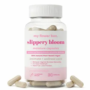 My Flower Box Slippery Bloom - Slippery Elm Capsules for Vaginal Dryness, Feminine Moisture & Gut Health
