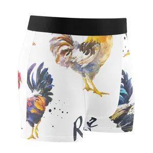 Men's Underwear Boxer Briefs Domestic Bird Colorful Rooster Underwear