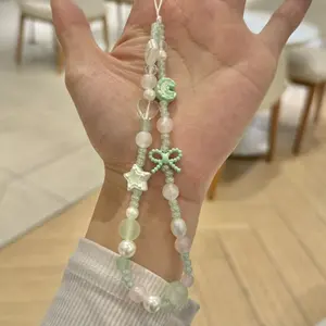 Bead Chain Mobile Phone Chain Universal DIY CCD Camera Hanging Chain Pendant Hanging Rope ins Cell Phone Charm