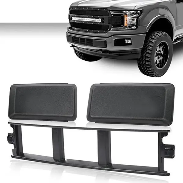 Fit For 18-20 Ford F150 Front Bumper Cover Lower Grille Trim Panel Black Plastic