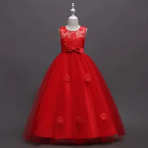 Mesh embroidered children's evening dress, princess dress, suitable for beauty pageants, parties and birthday parties under 14 years oldgirl set girls clothes kids clothing