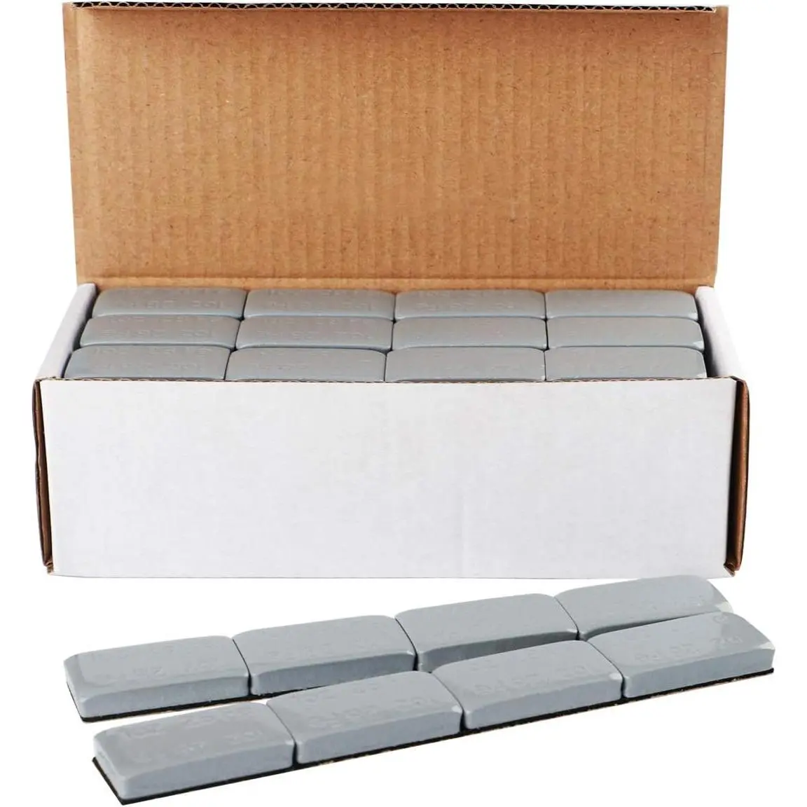 Wheel Weights Gray 1oz, 72 oz/Box, 72 count, with  Black Adhesive. 1 Ounce Stick on Wheel Weights for , , SUVs, , and Others