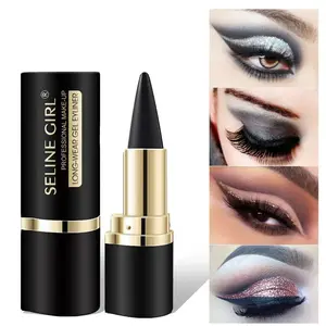 Multipurpose Solid Eyeliner Gel Pencil, Highly Pigmented Black Eyeliner, Lipliner, Lip Liner Pencil, Beginner-Friendly, Long-Lasting and Smudge-Proof, Glides Smoothly for Effortless Application, Perfect Holiday Gift for Eye and Lip Cosmetic Lovers