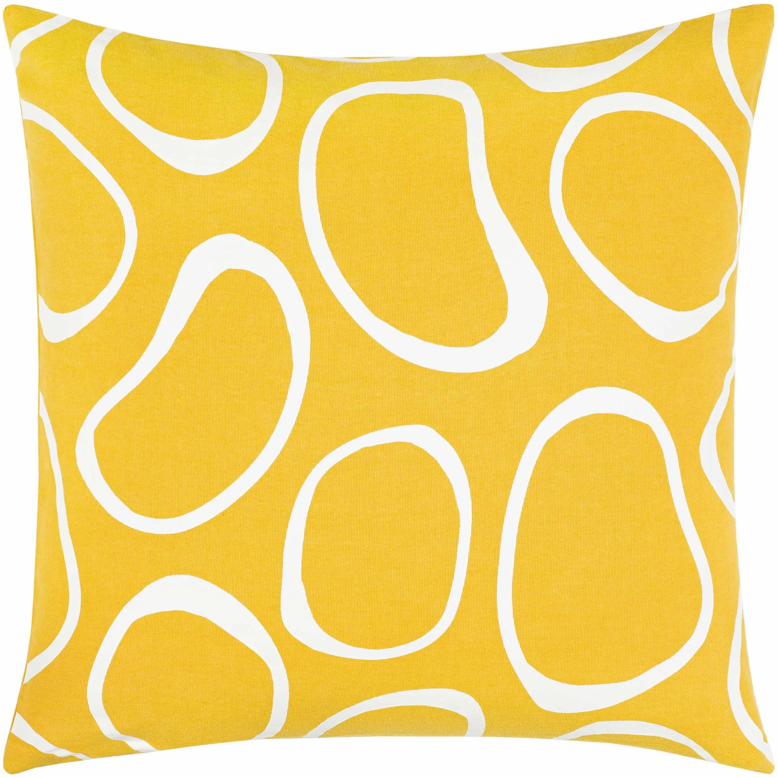 Guyong Abstract Yellow Pebbles Accent Pillow, Home Decorative Cushion - Clearance Guyong Abstract Yellow Pebbles Accent Pillow, Home Decorative Cushion - Clearance