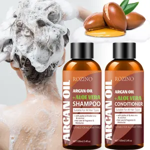 【Five pack is cheaper】ROZINO Olive Oil Moisture Restore Creamy Aloe Shampoo Infused with Aleo Vera