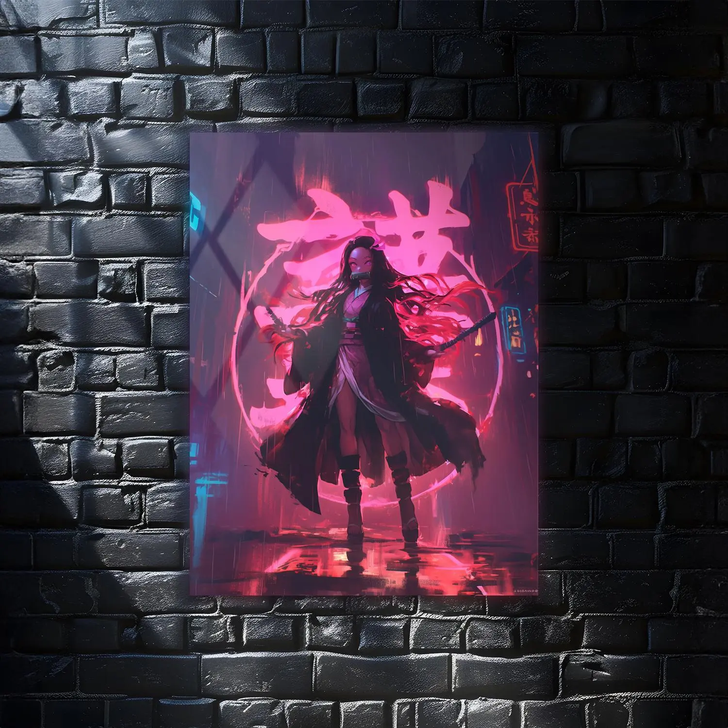 Kamado Nezuko Kimetsu no Yaiba Anime Wall Art Poster, Modern Wall Art, Anime Gifts, Wall Decor