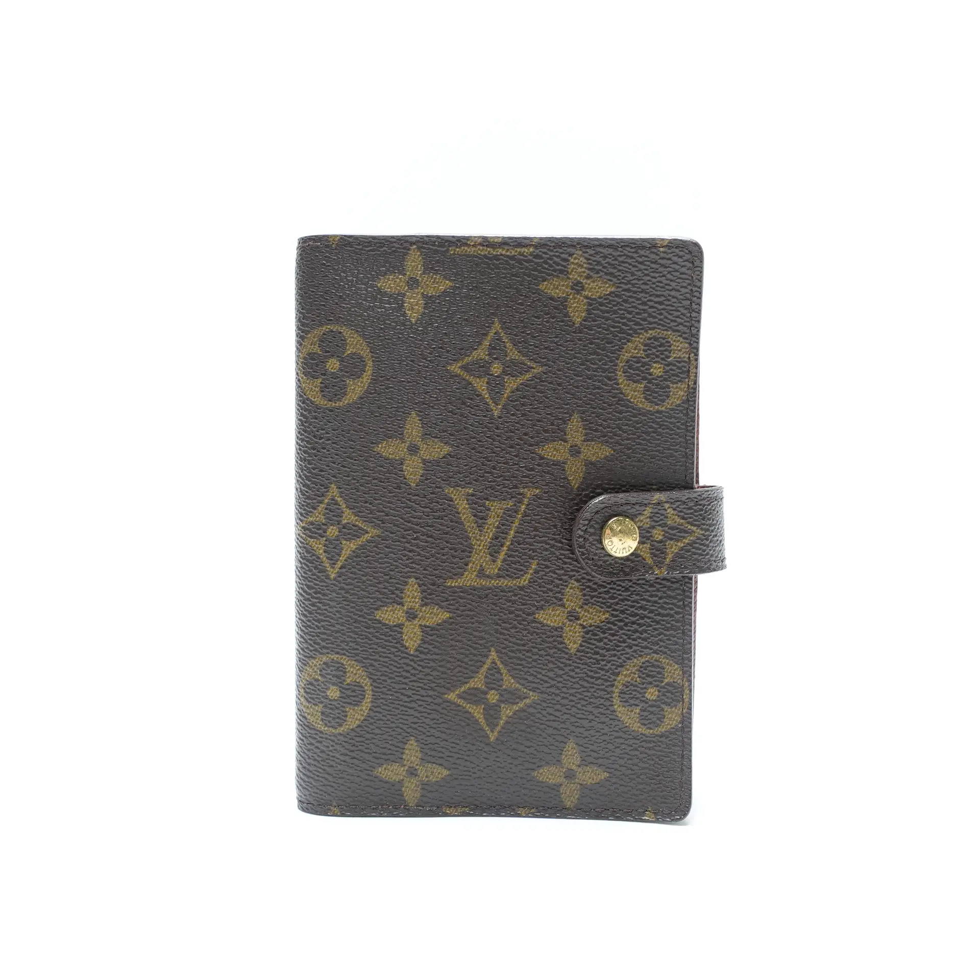 Pre-owned Louis Vuitton Canvas Small Leather Goods Brown Monogram Coated Notebook T10445074