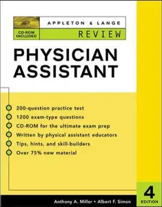 USED-Appleton & Lange Review for the Physician Assistant (Appleton & Lange Review Book Series) by Anthony A. Miller (Paperback)
