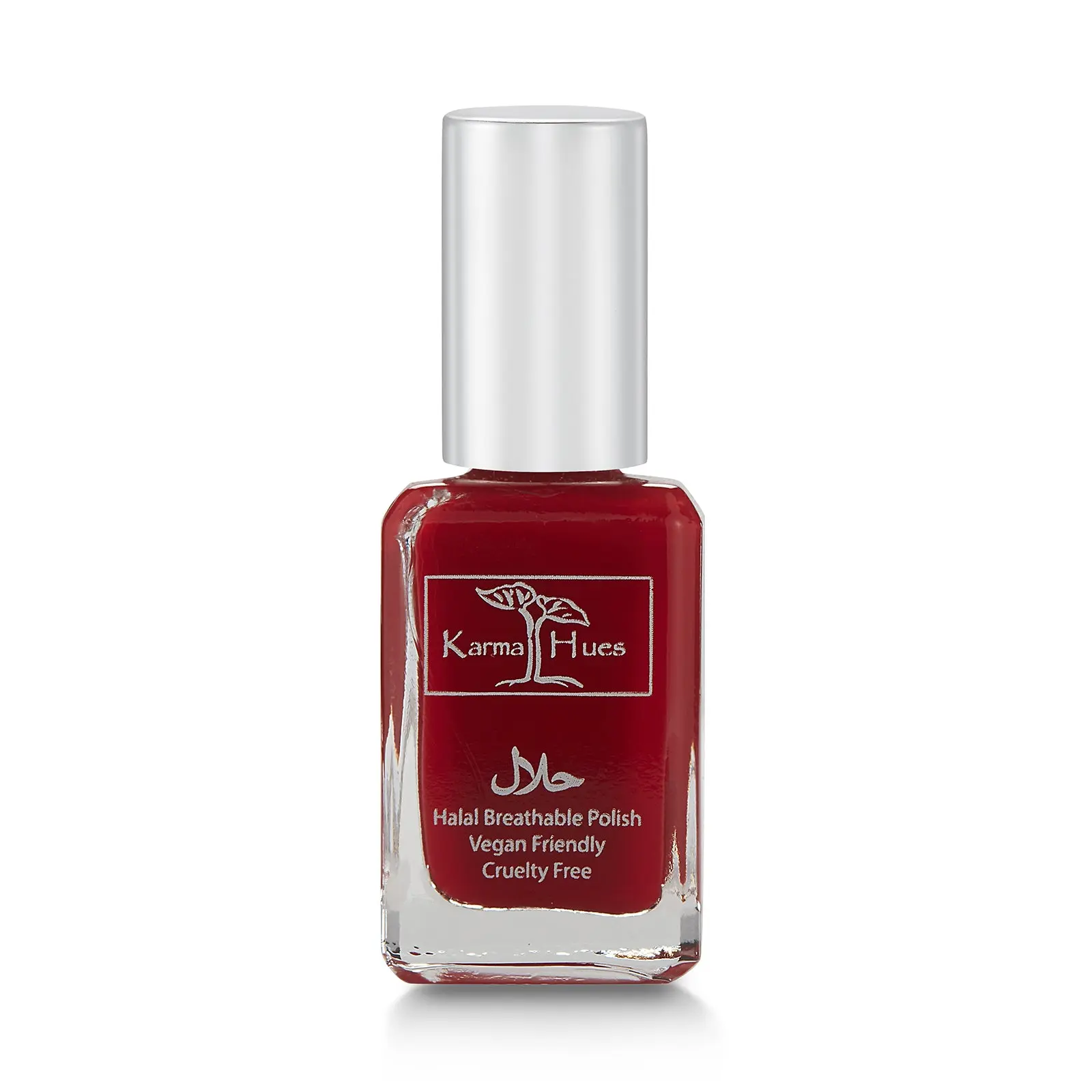 Karma Naturals Halal Nontoxic Vegan Breathable Water-Permeable Nail Polish - Sarah, Manicure Cosmetic for Wudu & Beauty Nail Care Needs, Titanium, Vegan Friendly, 0.43 Fl Oz, Birthday, Bottle