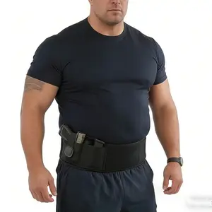 ComfyCarry Breathable Neoprene Belly Band Holster - Sweat-Proof Elastic Tactical Belt for Men & Women - Discreet Waist Holster for Subcompact & Compact Handguns - Adjustable Fit up to 44"