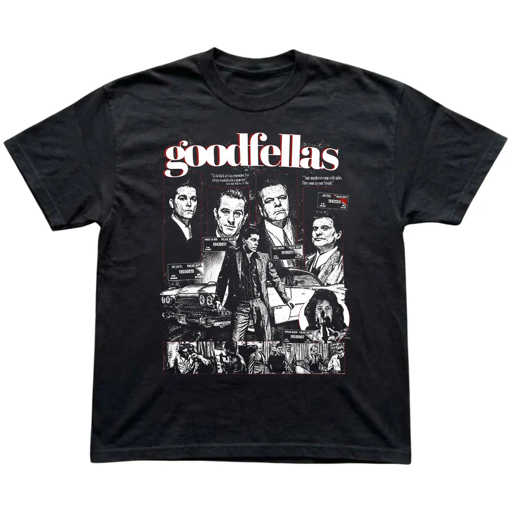 Goodfellas Graphic Tee, Movie Poster Shirt, Classic Crime Film Shirt, Ray Liotta, Joe Pesci, Robert De Niro, Iconic Quotes Shirt, Vintage Movie Tee, 90s Film T-shirt, Funny Mafia T-shirt, Retro Goodfellas Shirt