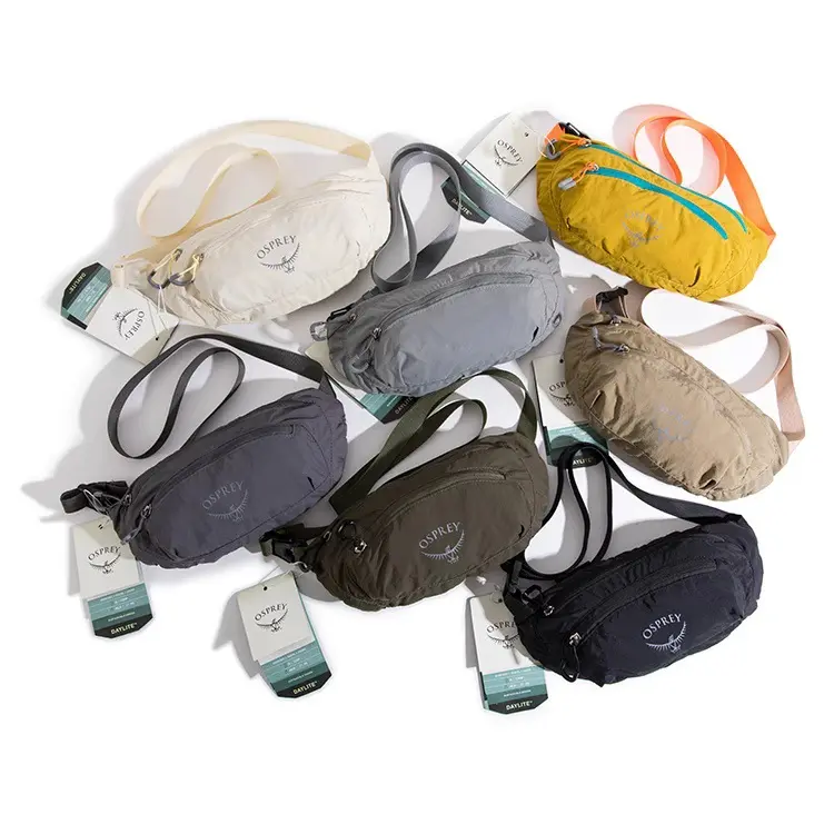 Osprey Daylite Sling Pack—A crossbody bag suitable for daily commuting, music festivals, and travel.Ultralight, compressible, and portable outdoor sports waist pack—waterproof, lightweight, and suitable for crossbody wear or hiking.