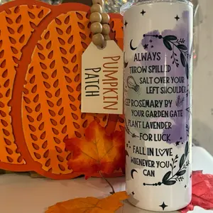 Practical Magic Salt Rosemary Lavender Love Stainless Steel Tumbler - Perfect for Your Drinks - Drinkware, Bottle