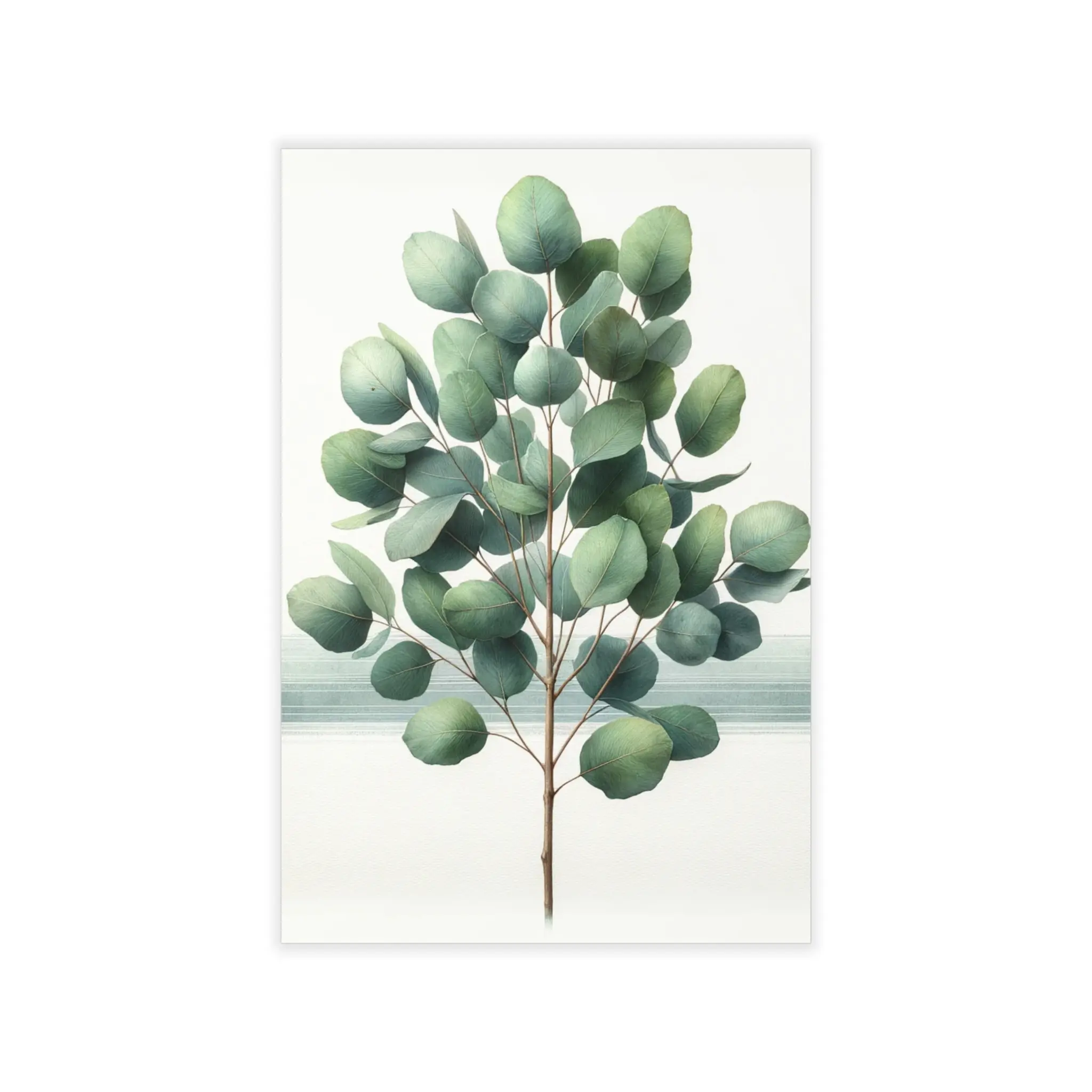 Botanical Eucalyptus Greenery Wall Decals, Elegant Nature Decor, Home & Office Wall Art, Eucalyptus Design, Plant Lover Gift Decorative Sticker Brush Burst