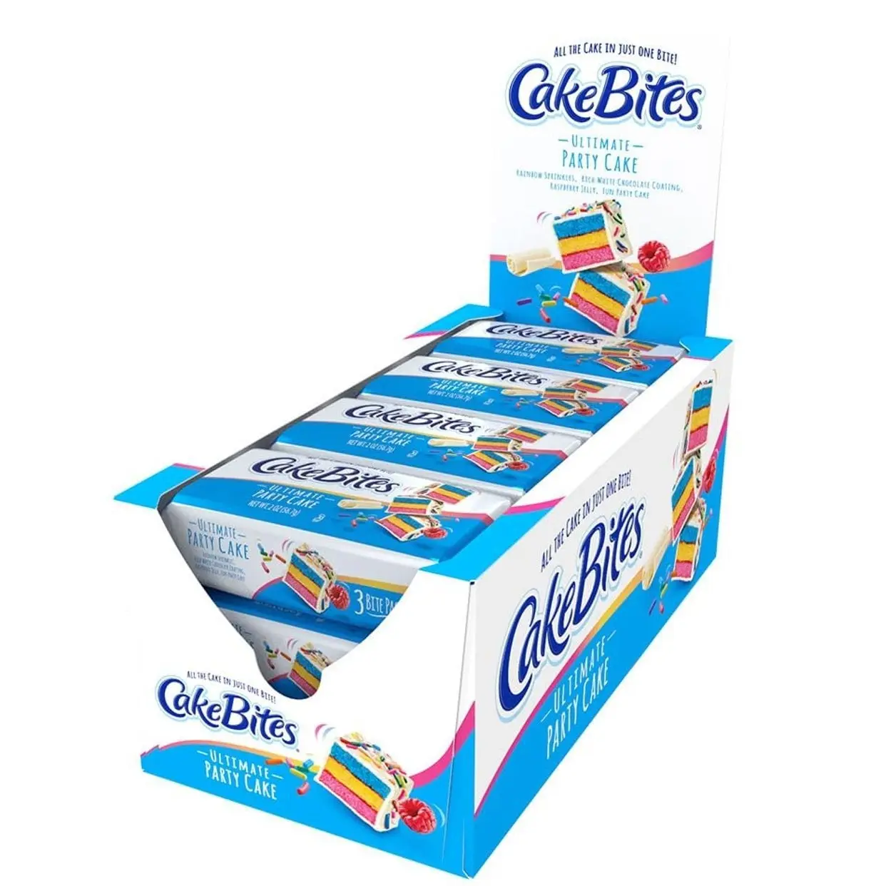 The Original Cakebites by Cookies United, Grab-and-Go Bite-Sized Snack, Ultimate Party Cake,2 Ounce (Pack of 12)