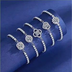 【Must be】S925 Silver Premium 2ct Moissanite Bracelet - New Release | Elegant & Timeless Gift for Women (Birthday/Valentine’s Day/Anniversary) | Genuine Certificate of Authenticity | dealsforyoudays gift