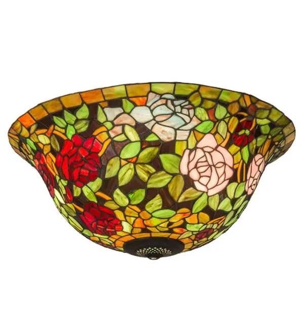 Meyda Lighting 29209 24"W Tiffany Rosebush Lamp Shade