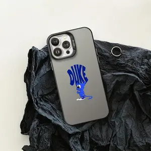 Team D-Duke University Logo Phone Case For iPhone 17-12 Pro Max, Hollow Laser Aurora Case Iridescent Gradient, Smooth Matte Durable Scratch-Resistant, Anti-Fingerprint Protective Cover, Shimmer Effect, Gift Men Women, Accessories