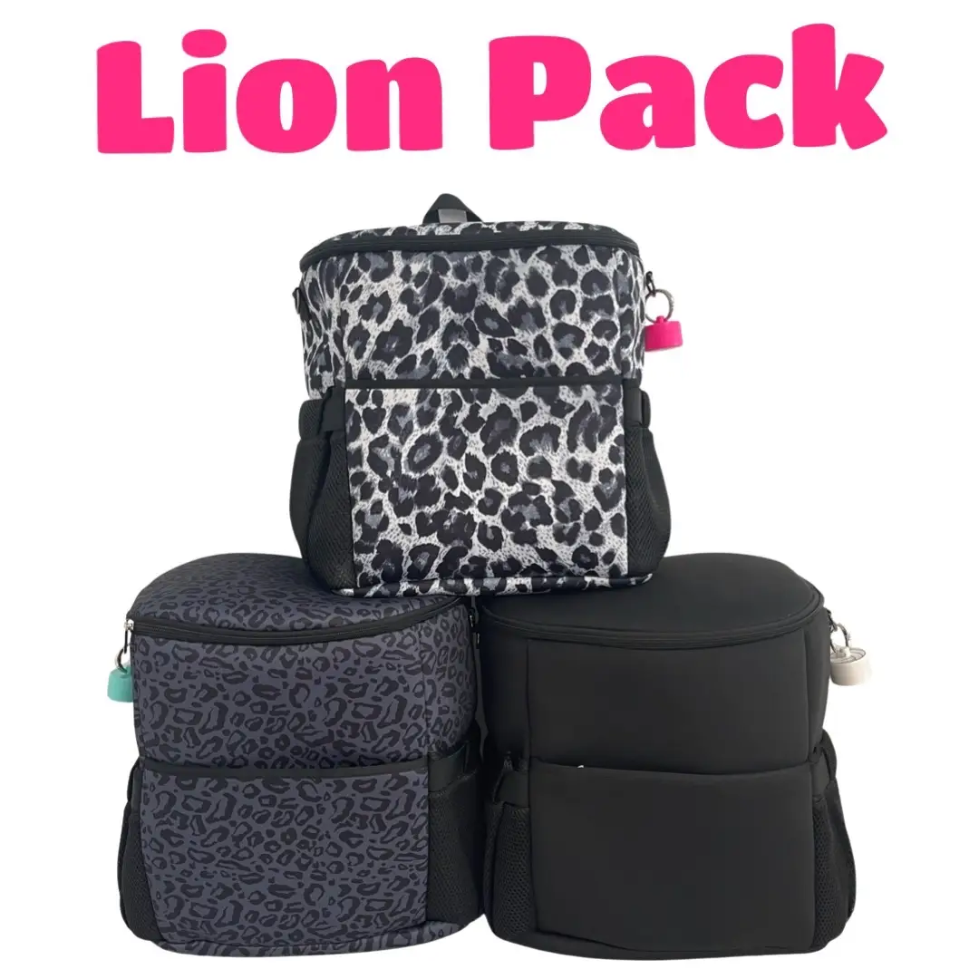 Lion Pack Sports Travel Bag 2.0 in 3 different patterns! Great for on-the-go!