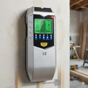 5-in-1 High Precision Wall Scanner Detector - Professional Metal Wire and Pipe Locator with LCD Display, Portable Depth Sensor for DIY Renovation, Safe Hidden Wire Detection, Essential Tool for Home Improvement