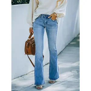 Women's Denim Jeans, Stylish Ladies' Blue Jean Pants, Comfortable Casual Wear, Perfect Fit Design, Ideal for Everyday Use