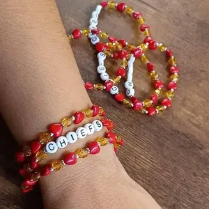 KC Chief's Imperial Hearts Bracelet