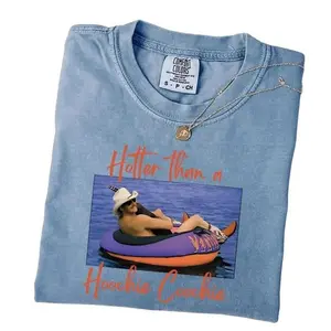 [Sale up to 50%]  Comfort Colors Hotter Than A Hoochie Coochie Shirt, Meme Summer Vacation Shirt, Music Lover T-shirt