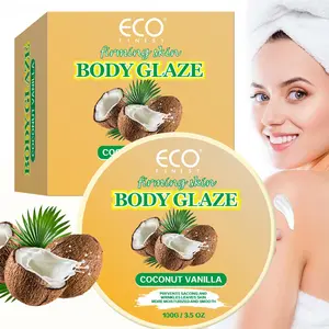 Body Glaze Body Butter Donut, Body Glaze Body Butter, Body Glaze Cream Leaves Skin Soft and Radiant Without Being Greasy for Dry Skin (coconut) Body Care Lotions Silky Moisturizing Moisturize Skin Care Cosmetic Skin Repair