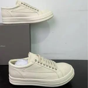 classic inverted triangle canvas trainers designer men's and women's flat trainers Ricks Twill Canvas Shoes