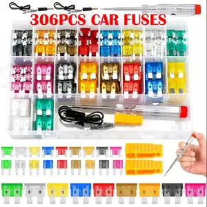 Car Blade Fuse Assortment Kit, Multi-specification Car Fuse with Storage Box, Circuit Fuse for Car Truck Motorcycle