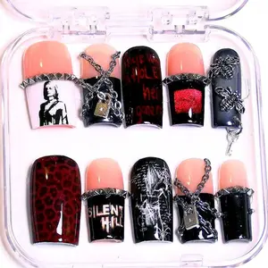 Silent Hill 2 Themed Handmade Reusable Press-on Nails