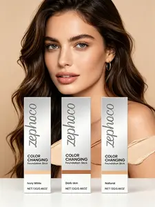 Zephoco This Two-In-One Color-Changing Foundation Stick Features A Natural Color,A Light Texture, A Matte Finish, And A Clear And Transparent Finish. It Is Suitable For Daily Makeup Use