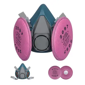 Dust Mask Set with 2097/2091 Filters for Mining and Renovation, Protects Against Dust and Particulate Matter, Essential Air Filtration Gear