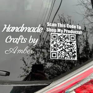 Business QR Code Window Decal - Car Exterior Sticker