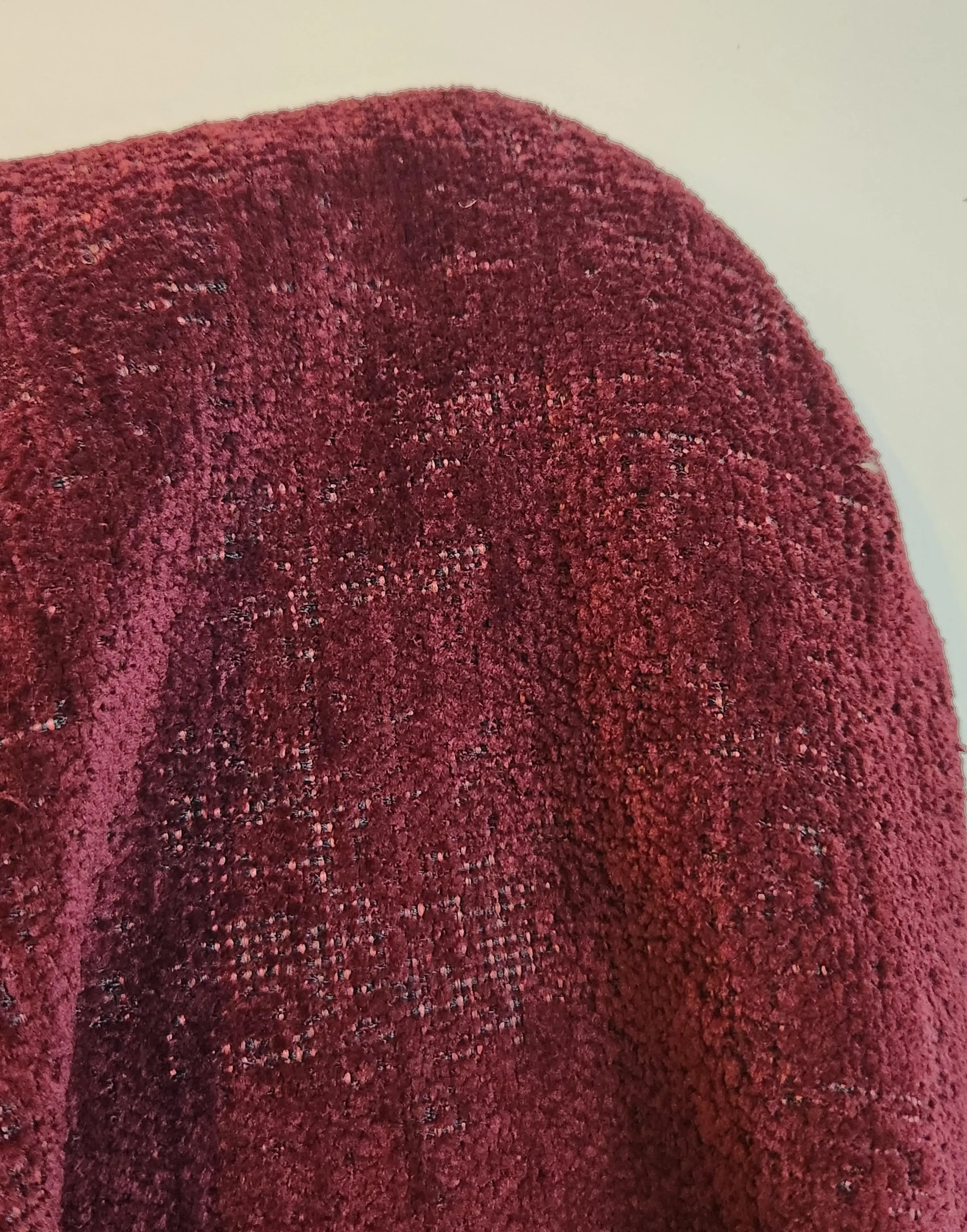 Premium Turkish Chenille Fabric in Burgundy Color (55 inch width)