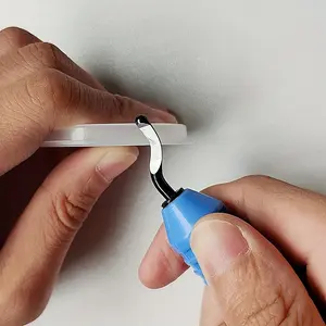 10 Pcs Metal Deburring Tool Knife Blade Replacements, Steel Rotary Deburring Blade Set, Excellent Deburring Hand Tool for Wood, Plastic, Aluminum