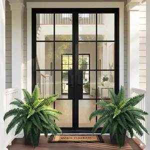 1pcs 35.43~31.5inch Ferns Artificial Bush Plants Large, Artificial Boston Ferns with 26~36 Fronds for  Outdoors Home Decor