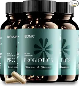 BIOMA Probiotics Digestive Health Gut Support for Men & Women 60 Capsules