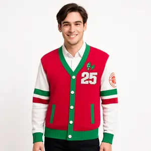 North Pole Ugly Christmas Cardigan for Men