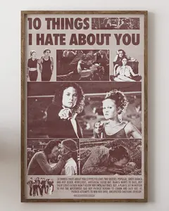 10 Things I Hate About You l Home Decoration Poster