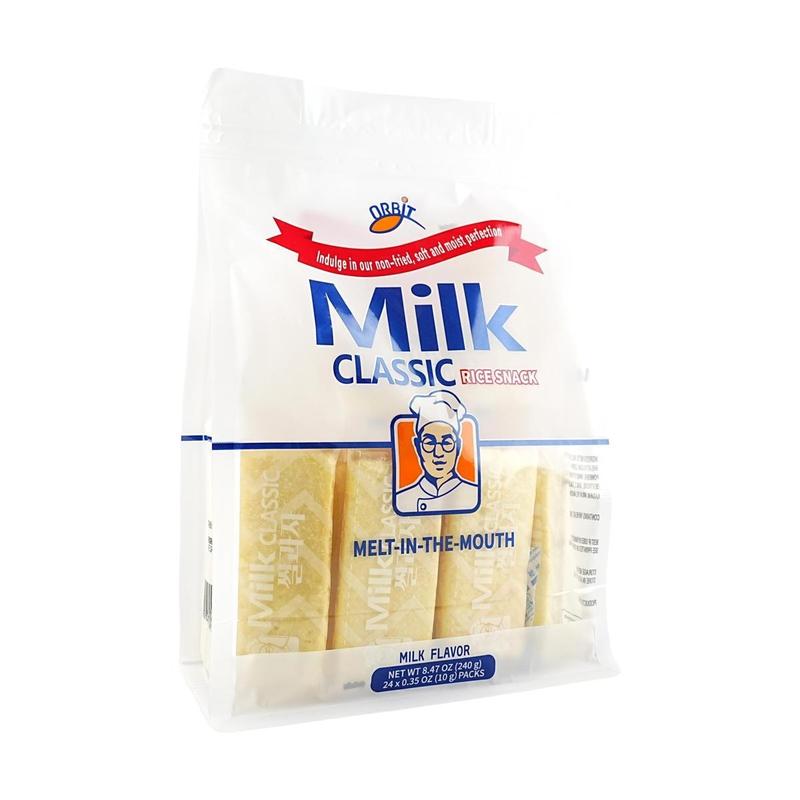 3 Pack ORBIT Milk /  TRENZY GAHM Flavor Rice Crackers 240g - Korean Trending Snack - Creamy & Delicious!