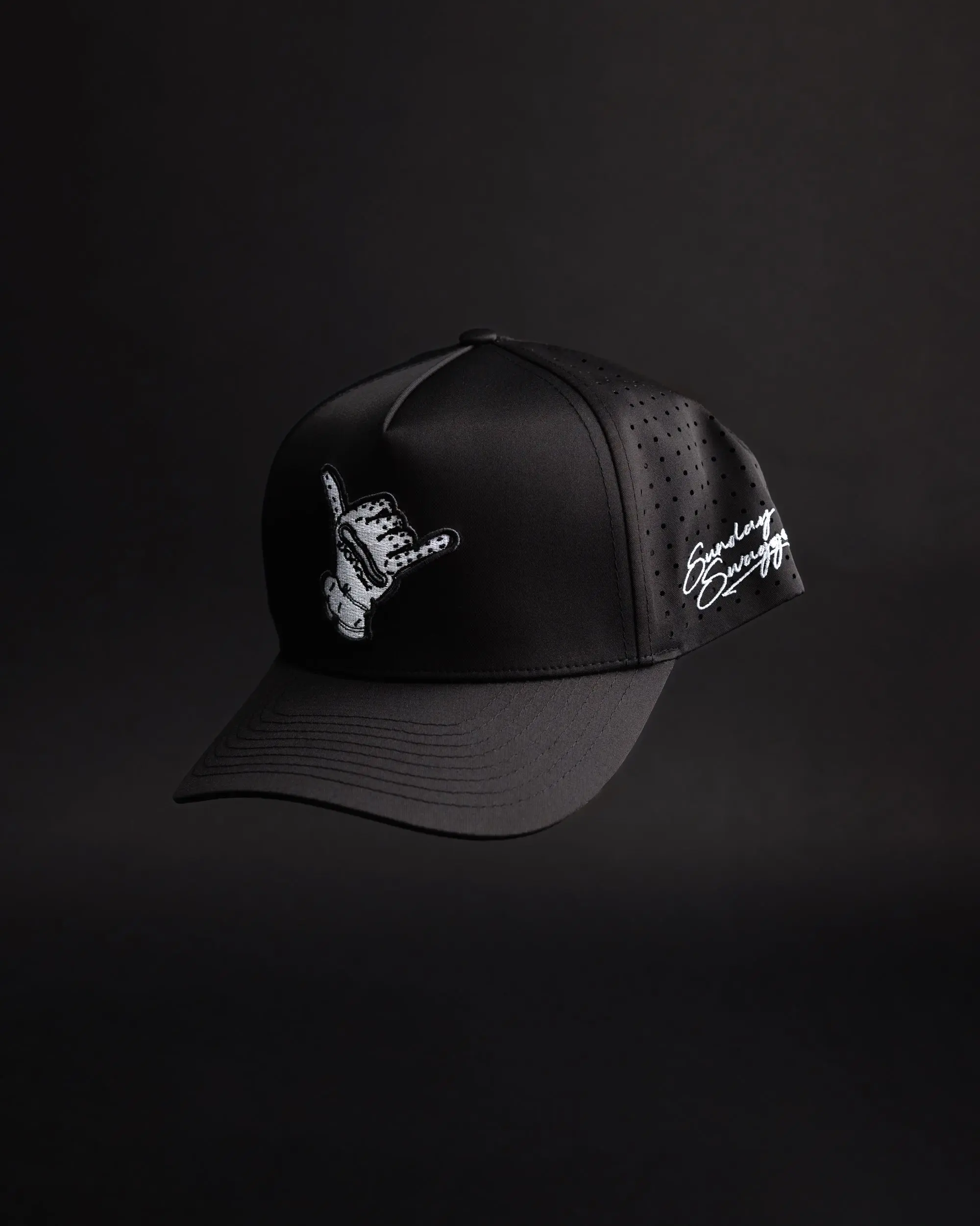 Sunday Swagger Unisex Hang Loose Snapback Baseball Cap - Black, Casual, Sports Fashion Accessory