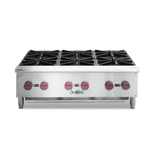 DURING D-HP36 36" Commercial Countertop Gas Range - 6 Burner Gas Stove with 150,000 BTU