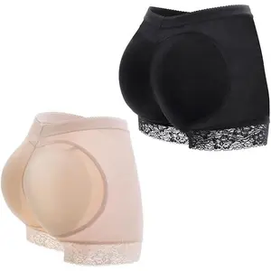 Women Fake Ass Butt Lifter Shapewear Buttock Control Briefs Hip Enhancer Padded Panties Womenswear Compression Maternity Basic Black Minimalist