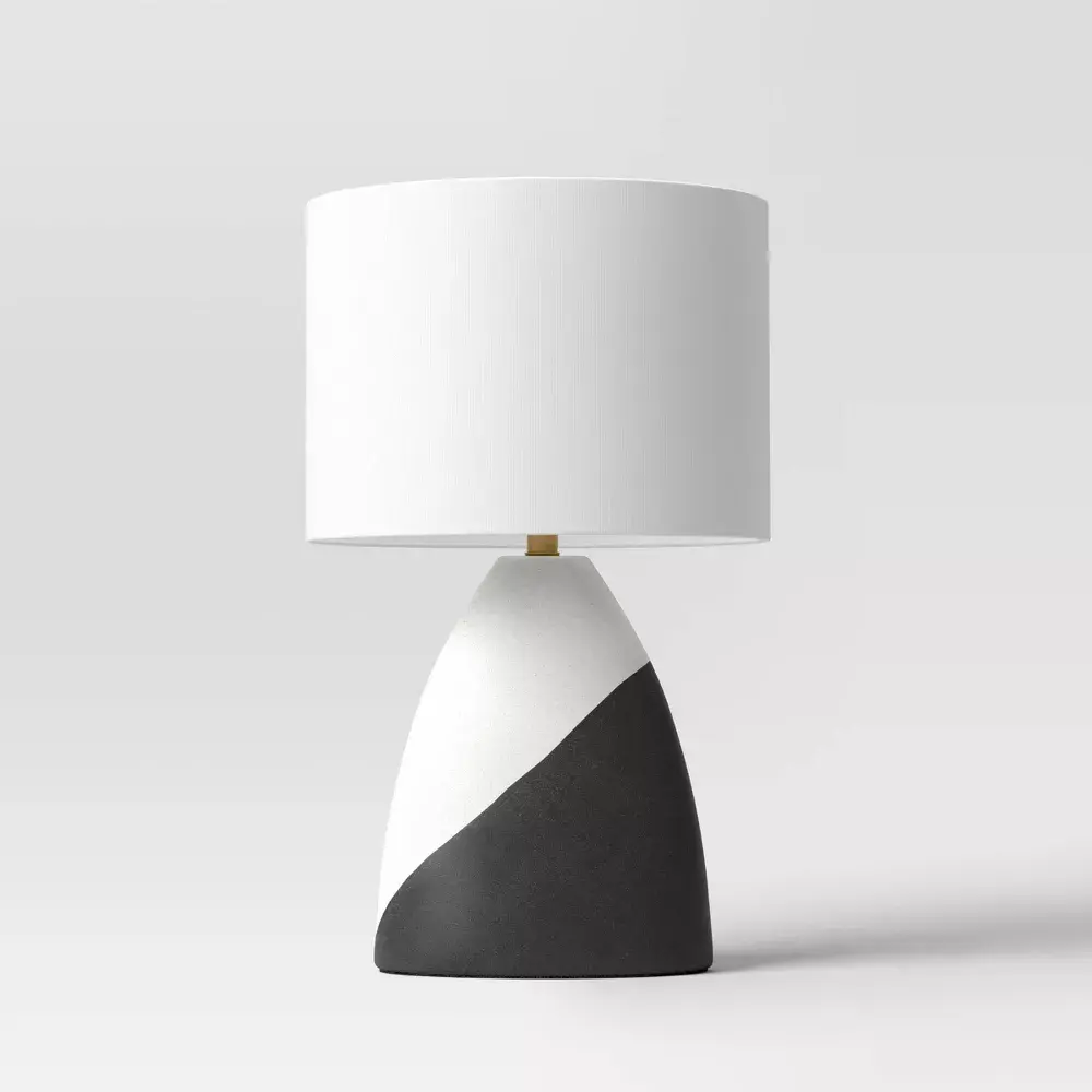Modern Table Lamp Black/White - Threshold