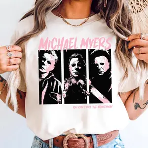 [SALE UP TO 45%] Michael Myers Horror Shirt, Halloween Movie T-Shirt, Scary Boogeyman Tee, Vintage Horror Movie Fan Gift Unisex