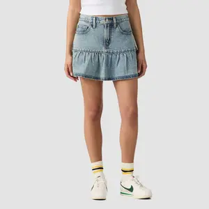 Levi's Women's Flounce Denim Mini Skirt