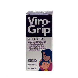Viro-Grip® Gripe y Tos – Jarabe 120 mL (Sabor Uva)